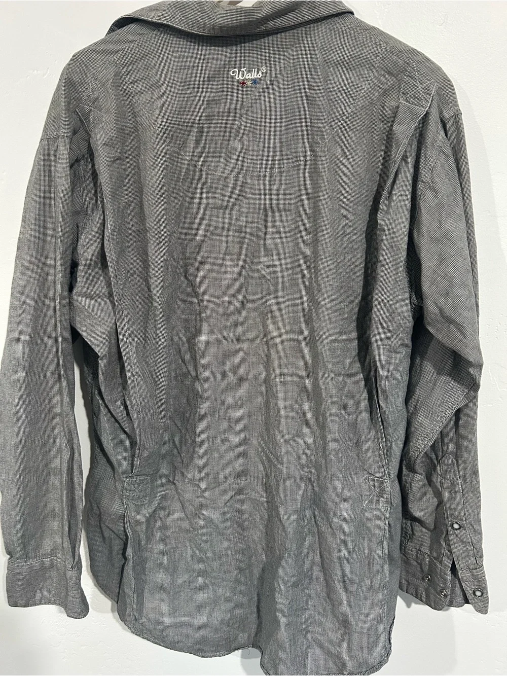 Authentic Ranch Wear Gray Button Up - Picture 4 of 4